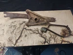 Spare Tire Holder With Lock Artillery Wheel Carrier 1935 1936? Antique 30S Ford Used. Price: $70.00.