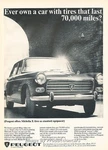 1965 Peugeot 404 Michelin Tire - Original Advertisement Print Art Car J663 Used. Price: $9.59.