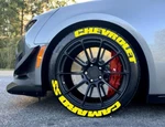 1.00" Lettering Fit Chevrolet Camaro Ss Stickers 16"-22" 4 X Tires Yellow New. Price: $75.19.