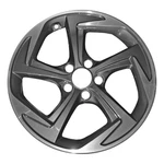 18X7.5 Machined Bluish Charcoal Metallic Wheel Fits 2019-2021 Hyundai Veloster Remanufactured. Price: $232.96.