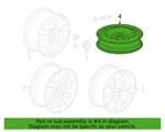 Honda 42700-TK8-A31 Compact Spare Wheel Rim (topy 17X4T) Mdx, Odyssey, Pilot New. Price: $99.97.