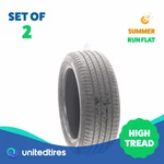 Set Of (2) Used 225/50RF18 Bridgestone Alenza 001 Rft Enliten 95V - 9/32. Price: $268.32.