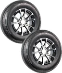 2-PACK Radial Trailer Tire Rim ST205/75R15 Lrd Lug 4.5 Center Aluminum Black New. Price: $345.78.