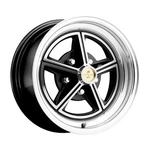 Legendary Wheel Co. Shelby Magstar Alloy 15"X7" Black/machined Mustang ... New. Price: $249.95.