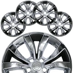 4 For Chrysler 300 2015-2020 Chrome + Black 17" Wheel Skins Hub Caps Rim Covers New. Price: $74.99.