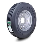 Gremax All Steel Trailer Tire Rim ST235/80R16 14-PLY 129M 8X6.5 Silver Mod New. Price: $259.99.