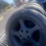 4 Tires 225/55R16 Aluminum Rims For Mustang New. Price: $400.00.