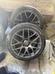18" Fac Wheels & Winter Tires - Dual Bolt Pattern 5X114.3 / 5X120 Used. Price: $500.00.