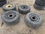 (4) 395/85R20 Good Year Military Lmtv Truck Tires & Wheels 16-17 Dates 60% Tread Used. Price: $1250.00.