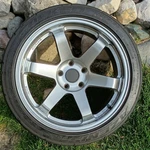 18X9.5 Hyper Black AVID1 Rims With Falken Azenis 245 40/R18 Tires Set Of Used. Price: $1000.00.