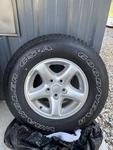 Jeep Wrangler Tj Oem Spare Tire Wheel Goodyear Gsa P225/75R15 W/ Cover New. Price: $220.00.