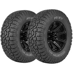 (qty 2) 35X12.50R18LT Prinx Hicountry A/T2 128S Lrf White Letter Tires New. Price: $481.98.