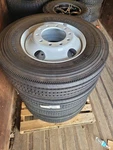 4 New Michelin XZE2 275/80R22.5 Truck Motorhome Rv Tires & 10 Lug 22.5" Wheels. Price: $2500.00.