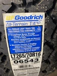 Bfgoodrich All-terrain T/a LT265/70R16 Tire 06543 Light Truck L265/70R16 New. Price: $160.00.