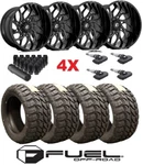 Fuel Runner Gloss Black Milled Wheel 35 12.50 22 Tire Package Mt D741 New. Price: $2998.00.