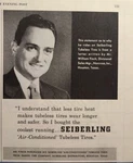 Vintage Print Ad 1955 Seiberling Company 'air Conditioned' Tubeless Tires Used. Price: $9.77.