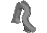 Global Pool Gppsrt-grey-r Riptide Standard 7'8" Right Turn Slide New. Price: $5250.02.