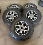 Set Of Used 10387 17" '21-'26 Ford Bronco Oem Rims 285/70R17 Bfgoodrich TAKO2 Lt. Price: $1395.00.