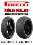 Pirelli Diablo Powercruiser 160/60R18 & 240/40R18 Tire Set Harley Fat Boy Flfb New. Price: $675.00.
