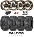 Falcon All Terrain 265 70 17 Tires Bronze Wheels A/t Lug Method Fuel Rrw Ssw New. Price: $1599.00.