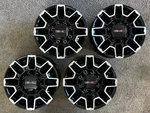 Pristine Set! 18" Wheels For Gmc Sierra 2500 3500 AT4X 2024-2026 Stock Oem Rims Used. Price: $1795.00.