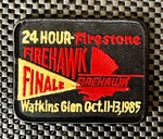24 Hour Firestone Firehawk Finale Watkins Glen 1985 Sew Patch 4" X 3" Nos New. Price: $24.99.