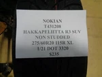 Nokian Hakkapeliitta R3 Suv Studdless 275 60 115R Snow Tires T431208 BQ2 New. Price: $479.96.