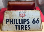 Vtg Phillips 66 Metal Tire Stand Unique Sign Display Gas & Oil Advertising Used. Price: $226.66.
