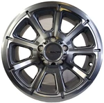 Vision Wheel 353 Turbine Trailer Rim 14X5.5 5X4.50 0MM Gum Metal Machined Face New. Price: $172.44.