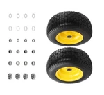 2X 16X6.50-8 Front Flat Free Tire Wheel Set W/ Bearings For Garden Tractor Mower New. Price: $123.49.